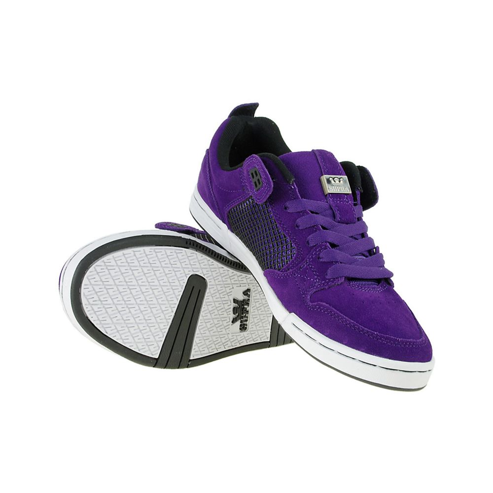 Baskets Basses Supra Cruizer Violette Purple Suede Homme | YMY-73481640